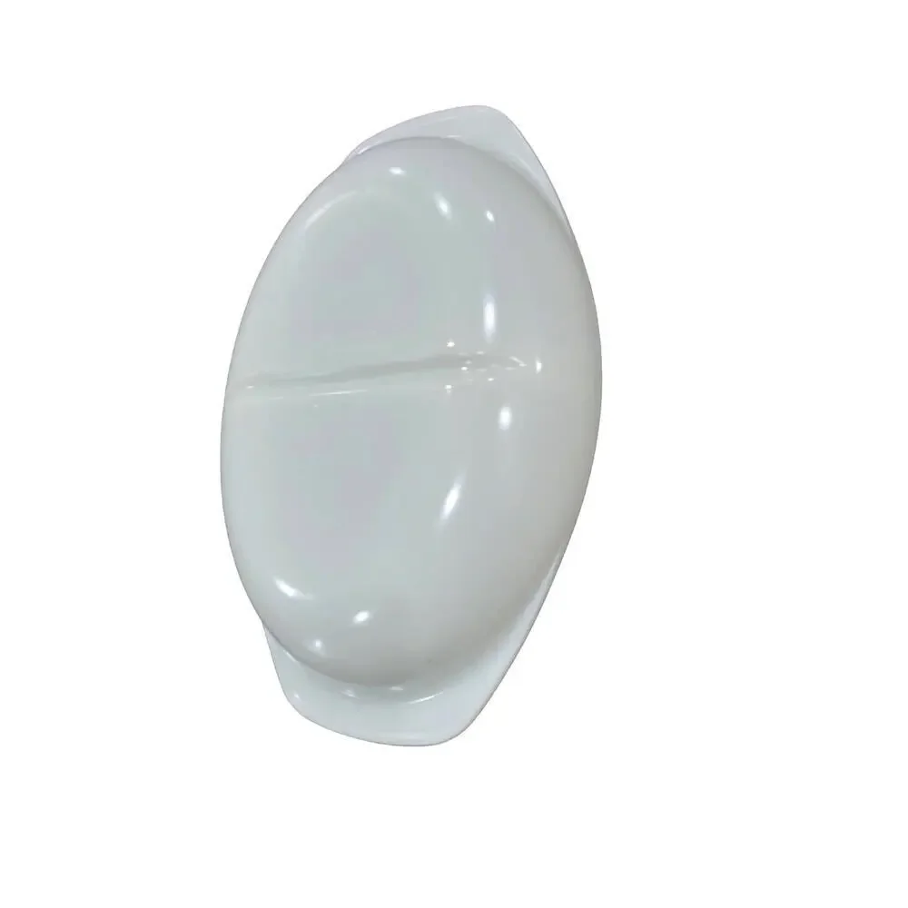 Pyrex Vintage Divided Oval Serving‎ Baking Milk Glass Dish 1.5qt White